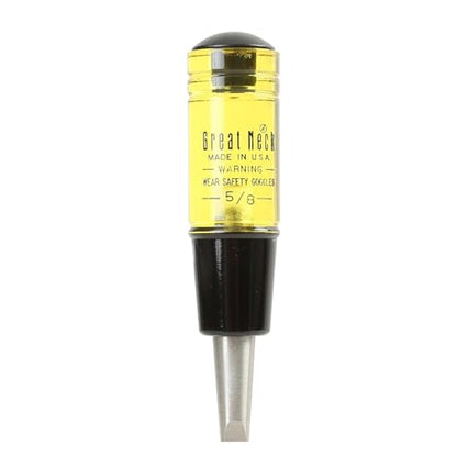 GreatNeck 5/8 in Wood Chisel for Carpentry and Joinery, 5 Inch Blade, High Carbon Steel, Steel Cap Acetate Handle, Made in USA Woodworking Tools - size: 5/8 Inch