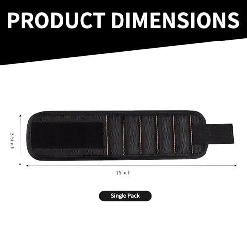 Magnetic Wristband Tool Holder Adjustable Strong Magnets (Blue) - color: Blue