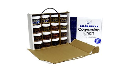 Color Putty Custom Blending Kit, Waterborne, Sixteen 3.68 oz Jars