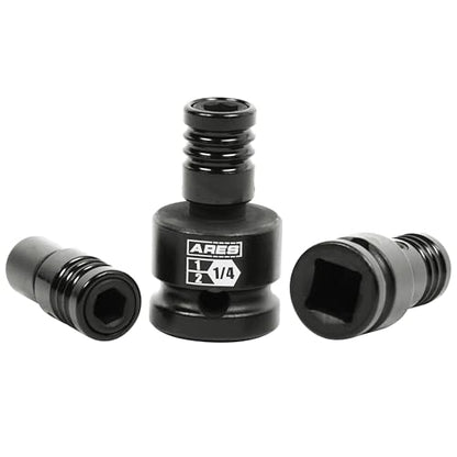 ARES 22035 3-Piece Impact Grade Quick Release Bit Holder Set - size: 3-Piece Impact Grade Quick Release Bit Holder Set