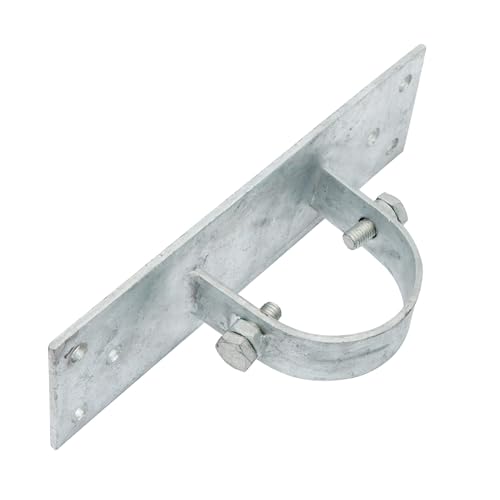 Chain Link Fence 1-5/8" Wood to Steel Post Bracket, Wood Fence to Steel Post Adapters, Adapter Brackets (Pack of 4)