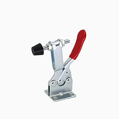 4PCSGH-201-B Hold Down Toggle Clamps Woodworking Latch Antislip Red Hand Tool Holding Capacity Antislip Horizontal Heavy Duty Toggle Clamp 201B 198lbs Quick Release Tool - style: Standard GH-201-B Toggle clamp