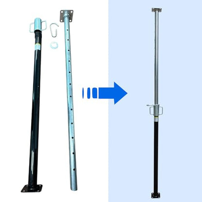 2 Pack House Floor Jack,Adjustable Support Beam Basement Jack, 55"-94" Height Range, 2300 lbs Load Capacity, Jack Post Pole, Fit for Wood-Framed Basement and Crawl Space Basement Support