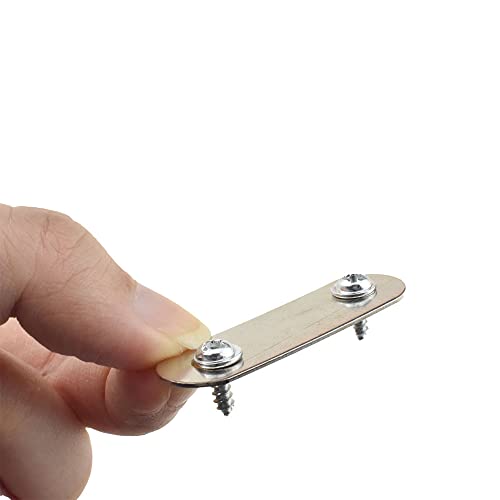 Flat Depth Hanger icture Frame Canvas Z Clips Spring Retaining Clips DIY Picture Framing Tools 48mm Length with Screws 10Sets Silver - size: Flat-10pcs