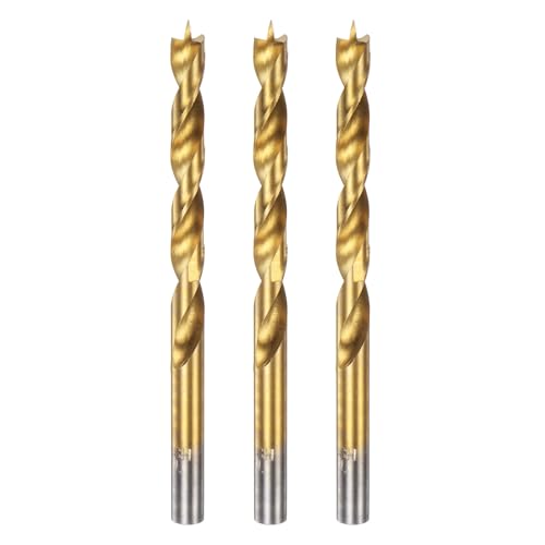 HARFINGTON 3pcs Brad Point Drill Bit 7mm/9/32 Dia Straight Round Shank - size: 7mm