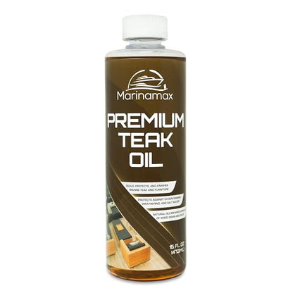 Premium Teak Oil 16 oz, Wood Oil, Sealer & Protector