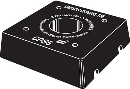 Simpson Strong-Tie CPS5 CPS Composite Plastic Standoff for 5x5, (Actual Size: 4‑1/8 in. x 4‑1/8 in. x 1 in.) - size: 1 Each