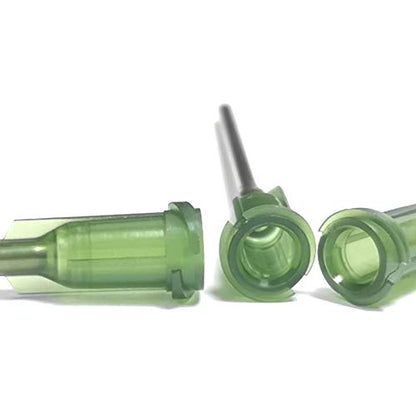 14 Gauge 1.5in Blunt Tip Dispensing Syringe Needle, Olive 20 PCS - size: 14Ga x 1.5＂