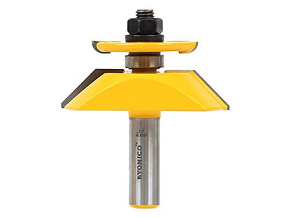 YONICO Raised Panel Cabinet Door with Back Cutter Router Bits 2-3/4-Inch Bevel 1/2-Inch Shank 12150 - style: Bevel - 2-3/4" Diameter - 1/2" Shank