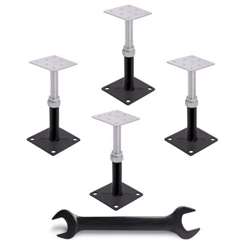 4 Pack 5-8 Inch Adjustable House Floor Jacks, Heavy Duty, 11,000 lb Each - size: 4P 5-8 inch
