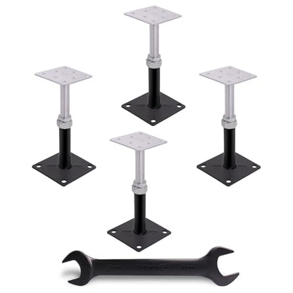 4 Pack 5-8 Inch Adjustable House Floor Jacks, Heavy Duty, 11,000 lb Each - size: 4P 5-8 inch