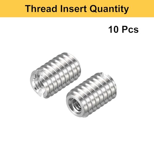 HARFINGTON 10pcs Thread Repair Inserts M4 x 0.7 Male to M2 x 0.4 Female Thread 6mm Long Stainless Steel Reducing Nuts Metric Self Tapping Sleeves Threaded Reducer Industrial Fasteners - size: M4 x 0.7 Male to M2 x 0.4 Female x 6mm