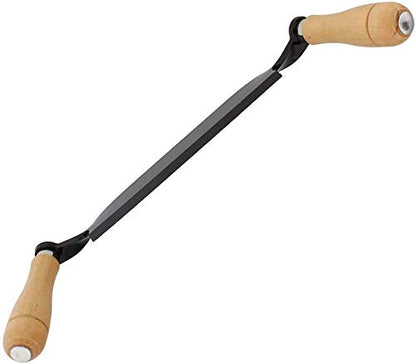 Felled 10 Inches Straight Draw Shave Tool with Steel Blade and Wood Handles - size: 10"
