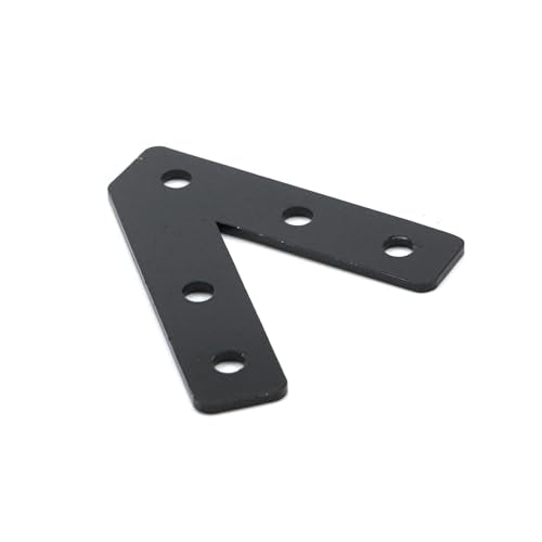 KUMGROT 45 Degree Angle Flat Bracket with Holes, Mending Plate - size: 2.56", style: 45 Degree