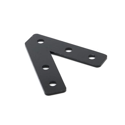KUMGROT 45 Degree Angle Flat Bracket with Holes, Mending Plate - size: 2.56", style: 45 Degree