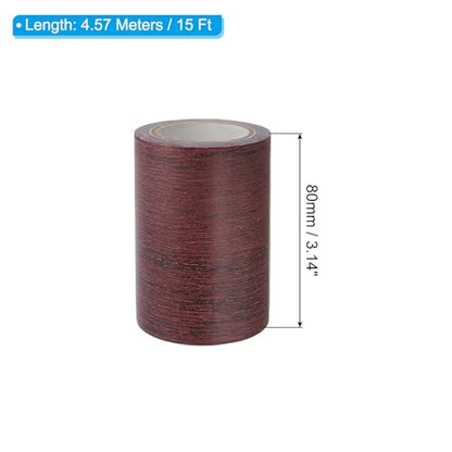PATIKIL Wood Grain Repair Tape 3"x15ft Self Adhesive Dark Chestnut Mahogany - color: Dark Chestnut Mahogany, size: 3"x15ft