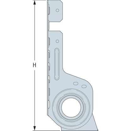 Simpson Strong-Tie LSSR28Z LSSR Light Field-Adjustable Rafter Hanger for 2x8 (Pack of 20)