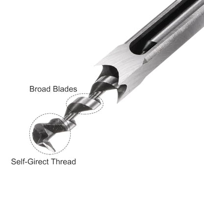 uxcell Square Hole Drill Bit, 5/8" High-Carbon Steel Hollow Chisel Mortise Power Tool for Woodworking - size: 5/8"