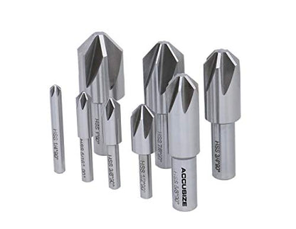 Accusize Industrial Tools HSS Countersink Set, 90°, 0206-2016 - size: 90°