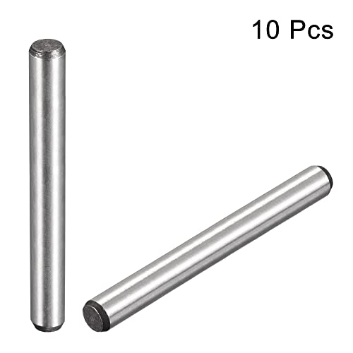 uxcell 1/4-Inch x 2-Inch Dowel Pins, Heat Treated Alloy Steel for Extra Hardness, Bright Finish and Accurate Alignment 10pcs - size: 1/4-Inch x 2-Inch