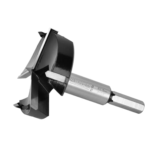 Mollom 63.5mm (2-1/2") Triple Flute Carbide Forstner Drill Bit - size: 63.5mm | 2-1/2"