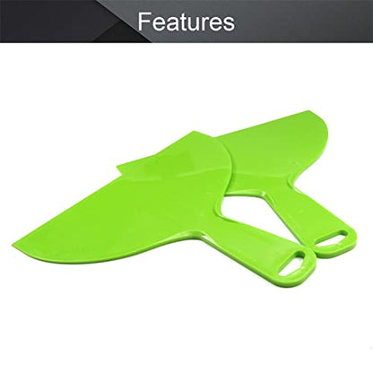 Utoolmart Putty Knife 8" Flexible Plastic Putty Scraper Spreader Spatula Scraper Tools for Spackling Wall Painting Taping Drywall Green 2Pcs - size: 8 inch