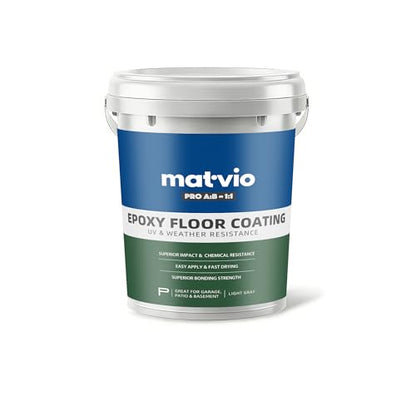 Two-Part Epoxy Floor Coating | 0.53 Gal | 1:1 Mix Ratio | Low VOC, Garage & Basement Floor Paint | Anti-Slip, Chemical Resistant, 4H Hardness | Self-Leveling High-Gloss Finish for 135 Sq.Ft Per Coat - size: 70 Fl Oz (Pack of 1), style: 1:1