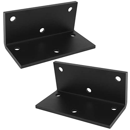 2 PCS 8"x4" L Angle Bracket for Timber Frame, Stair Stringer Hanger