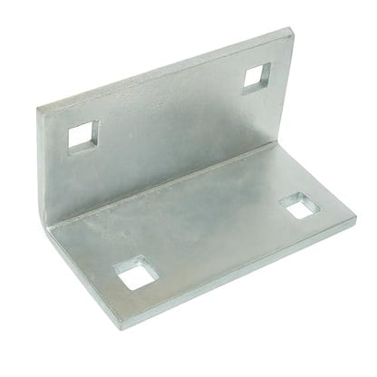 Floating Stringer Angle Bracket – (DH-A) – USA Made Galvanized Steel, 1/4″ Thick, 5″ Height, 2-13/16″ Legs, Pair with Washer Plate DH-W