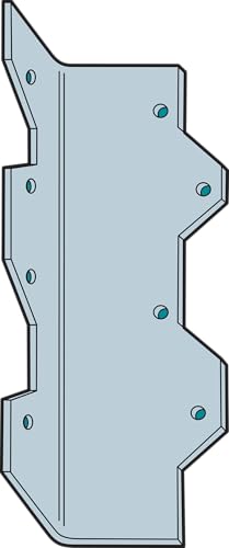 Simpson Strong-Tie L70Z 7 in. 16-Gauge ZMAX Galvanized Reinforcing L Angle (Pack of 50) - size: 7"