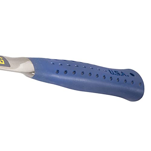 ESTWING Lineman's Hammer, 40oz Milled Face, Shock Reduction Grip, E3-40LM - style: Milled Face
