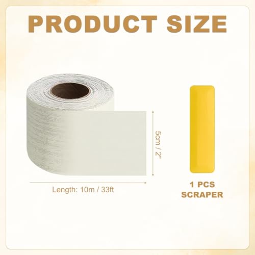 HARFINGTON Wood Grain Repair Tape 2" x33ft Self-Adhesive Repair Patch - color: Beige Wood, size: 2" x 33ft