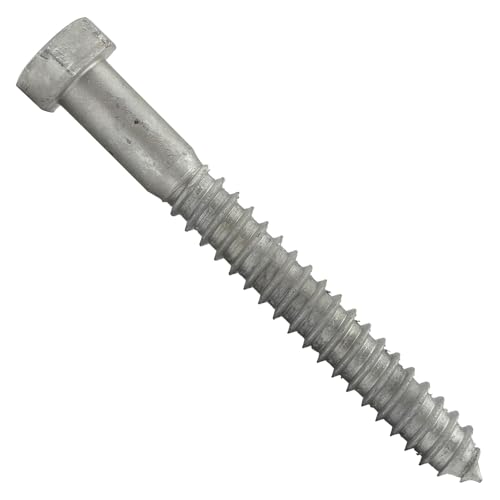 Conquest 5/8"-5 x 5-1/2" Lag Bolts, Hot Dip Galvanized, Coarse Threads Hex Head, Corrosion-Resistant for Outdoor, Wood, and Structural Projects (25 Pack) - size: 5/8"-5 x 5-1/2"