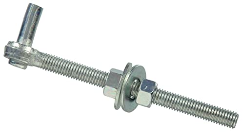 Hardware Essentials Gate Bolt Hook Zinc, Steel (3/4" x 10")