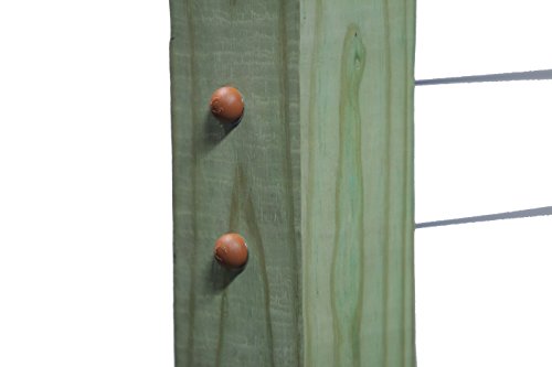 Brown End Caps for Cable Railings (Lot of 10 Caps) - color: Brown