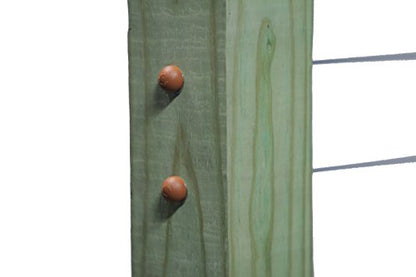 Brown End Caps for Cable Railings (Lot of 10 Caps) - color: Brown