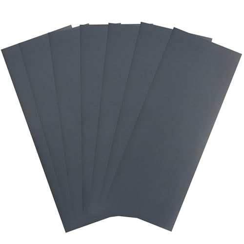 LotFancy 800 Grit Sandpaper, 45PCS, 9 x 3.6 Dry Wet Sand Paper, Silicon Carbide Sanding Sheet for Metal Automotive Wood Furniture Sanding, Polishing, Finishing - size: 800Grit
