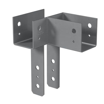 Simpson Strong-Tie ECCLR444 - ECCLL L-Shape End Column Cap for 4X Beams & 4X Post - Skewed Right Framing Bracket for Structural Support in Home Improvement Projects