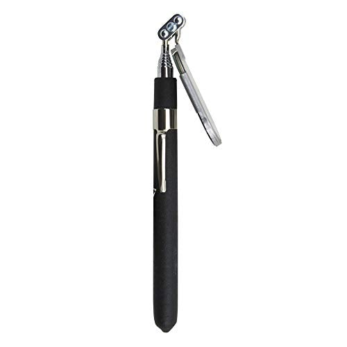 Ullman Devices HTB-2T Oval Pocket Telescoping Inspection Mirror, 1" x 2" Mirror, 5-5/26" to 28-1/4" Handle