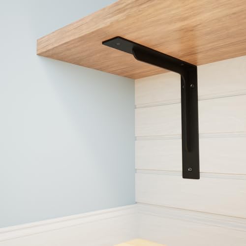 The Original Contractor Utility Bracket (16 x 16 Inches) for Professional Contractors, Securing Shelving, Custom Projects, Heavy Duty Utility Brackets, Steel Construction, Proudly Made in The USA - size: 16 x 16 Inches