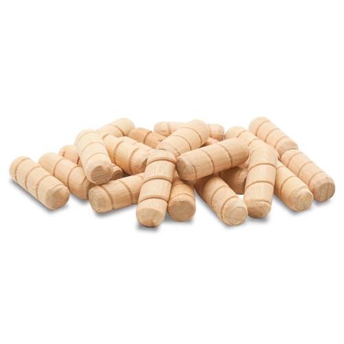 Wooden Dowel Pins 3/8 inch x 1 inch, Pack of 250 Spiral Dowel Joints for Woodworking, Furniture and Crafts, by Woodpeckers - size: 3/8 inch x 1 inch