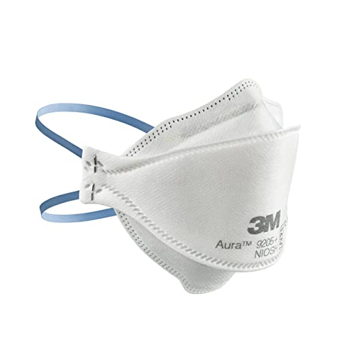 3M™ Aura™ N95 Particulate Respirator, 9205PH-20-DC, Pack of 20 Respirators, White