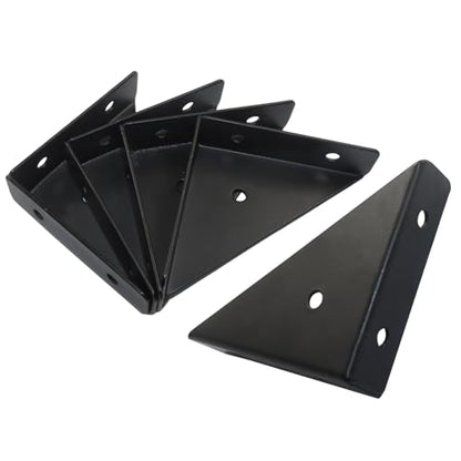 66mm Corner Brace Brackets, 4Pcs, Black - size: 66mm