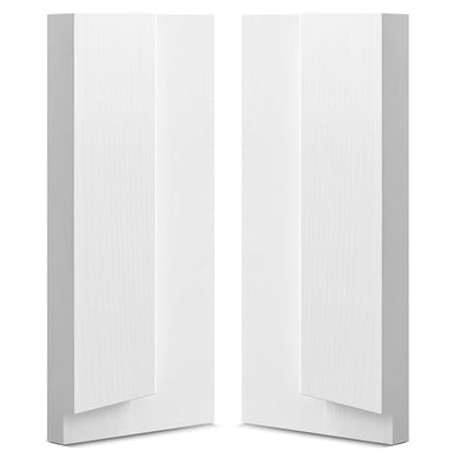 CroBlissful 1 Set 8 Inch L X 4-9/16 Inch W X 1-1/4 T Exterior Door Jamb Repair Kit, Jamb Paintable Wood Rotted Door Frame Repair Kit for Exterior Frame - size: 8 Inch L X 4-9/16 Inch W X 1-1/4 T