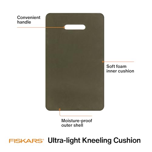 Fiskars Garden Kneeling Pad,11" x 18" Lightweight and Thick EVA Foam Knee Cushion with Handle for Gardening,Cleaning,or Construction - Moisture and Rip Resistant,Gardening Supplies,Green,(Pack of 12) - size: 1 Count (Pack of 12)