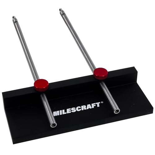 Milescraft 1349 Drill Fence – Portable Drill Press Edge Guide Attachment for Milescraft 1348 DrillMatePRO. 1-7/16” to 12-5/8” Range with Metal Construction for Drilling Straight Holes