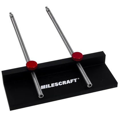 Milescraft 1349 Drill Fence – Portable Drill Press Edge Guide Attachment for Milescraft 1348 DrillMatePRO. 1-7/16” to 12-5/8” Range with Metal Construction for Drilling Straight Holes