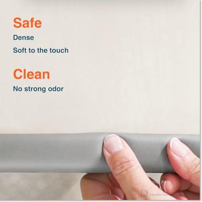 Roving Cove Furniture Edge Protector, Desk Edge Cover, Large 6ft Edge Only - color: Stone Grey, size: Large 6 Foot (Pack of 1)