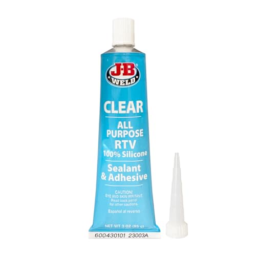 J-B Weld 31310 All-Purpose RTV Silicone Sealant and Adhesive - 3 oz. - Clear - size: 3 Ounce