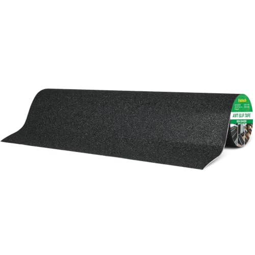 24 in x 20 ft Anti Slip Tape 80 Grit,Black Grip Tape, Heavy Duty Traction Tape,Non-Slip Safety Tape for Stairs, Ramps & Decks, Floors, Indoor & Outdoor - size: 24" X 20FT